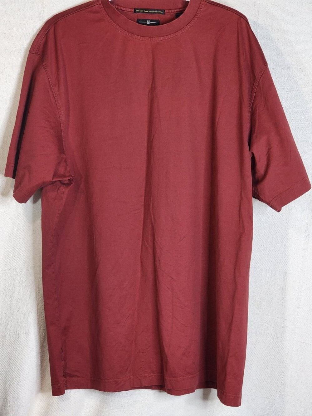 6A by Axis Maroon Vntg 60s 2ply Double Mercerized Cotton Short Sleeve Tee Sz XXL